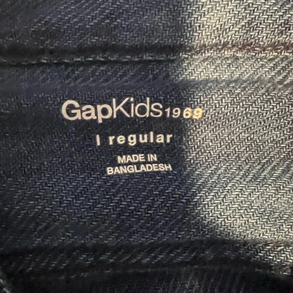 GAP boys denim button down shirt cotton